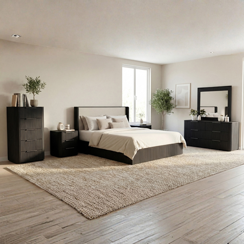 Arlo MDF 5 Pcs Bedroom Suite In Multiple Colour with Dresser and Tallboy